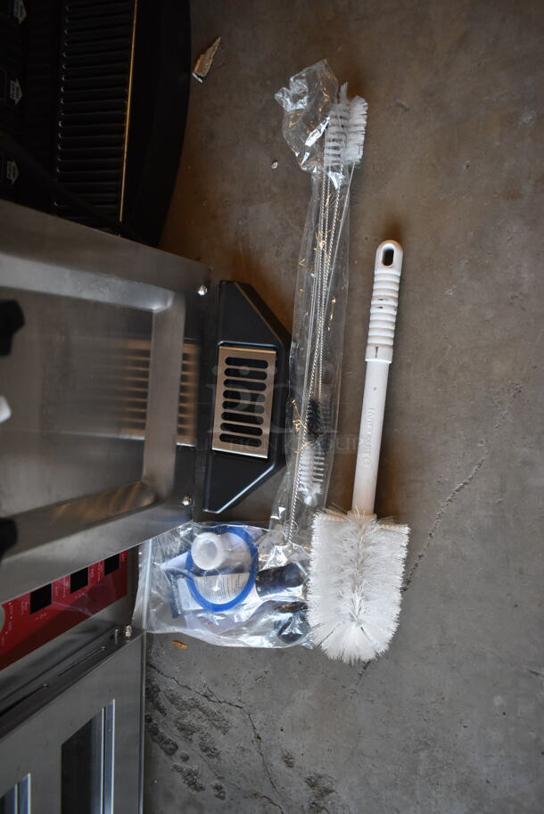 BRAND NEW SCRATCH AND DENT! 2023 Spaceman 6210-C Stainless Steel Commercial Countertop Air Cooled Single Flavor Soft Serve Ice Cream Machine with 1 Hopper. 110 Volts, 1 Phase.  - Image 3 of 7