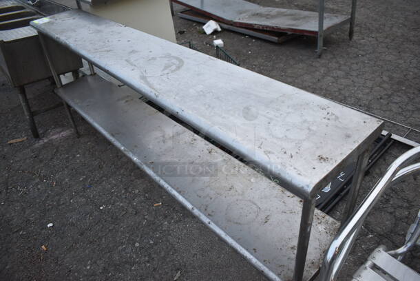 Stainless Steel 2 Tier Over Shelf. 72x12x32.5 - Image 2 of 3