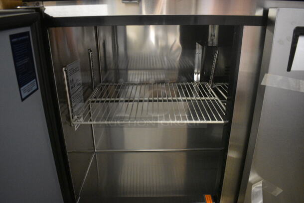 BRAND NEW IN BOX! Turbo Air Model MUR-72-N Stainless Steel Commercial 3 Door Undercounter Cooler. Comes w/ Commercial Casters. 115 Volts, 1 Phase. 73x30x30.5. Tested and Working! - Image 4 of 9