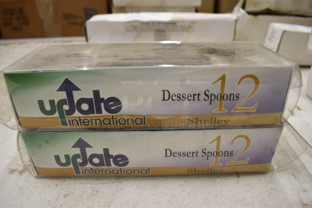 36 BRAND NEW IN BOX! Update Stainless Steel Dessert Spoons. 7". 36 Times Your Bid! - Image 2 of 3