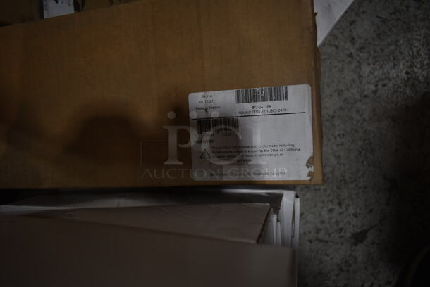 2 Boxes of BRAND NEW! Cal-Mil 872-24 Accent Display Tube 4"x4"x24". 2 Times Your Bid! - Image 2 of 3