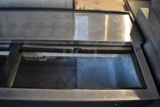 True TD-65-24 Stainless Steel Commercial Back Bar Bottle Cooler w/ 2 Sliding Lids. 115 Volts, 1 Phase. 65x27x33.5. Tested and Powers On But Does Not Get Cold - Image 4 of 6