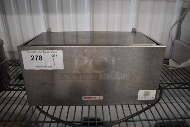 Server DI-2 Stainless Steel Commercial Countertop Double Dip Server. 120 Volts, 1 Phase. 14.5x8x7.5