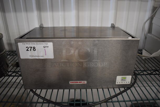 Server DI-2 Stainless Steel Commercial Countertop Double Dip Server. 120 Volts, 1 Phase. 14.5x8x7.5 - Image 1 of 6