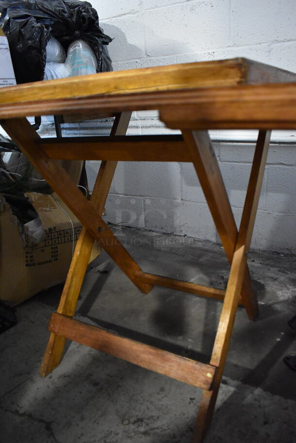 Wooden Folding Card Table. 34x34x31 - Image 7 of 7