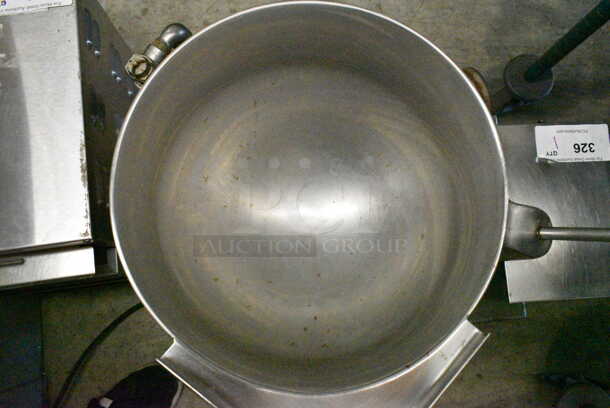 Groen TDB/7-20 Stainless Steel Commercial Countertop Electric Powered 20 Quart Steam Kettle Tilting Kettle. 208 Volts, 3 Phase.  - Image 5 of 12