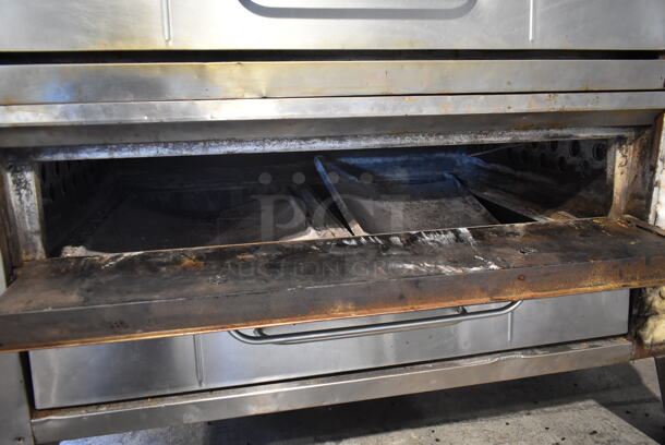 2 Bari Stainless Steel Commercial Gas Powered Single Deck Pizza Oven w/ Cooking Stones. 2 Times Your Bid! - Image 8 of 11
