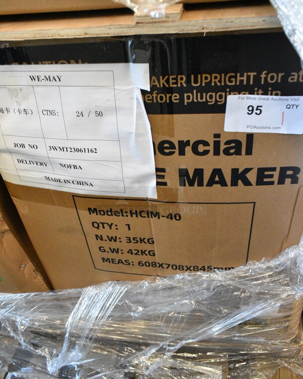 BRAND NEW SCRATCH AND DENT! Hoocoo HCIM-40 Stainless Steel Commercial Undercounter Self Contained Ice Machine. 115 Volts, 1 Phase. - Image 2 of 3