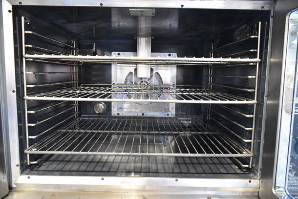 2 Hobart HGC5-10 Stainless Steel Commercial Natural Gas Powered Full Size Convection Oven w/ View Through Doors, Metal Oven Racks and Thermostatic Controls. 2 Times Your Bid!  - Image 4 of 7