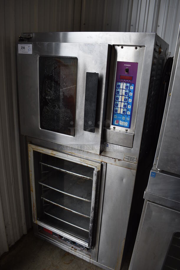 Lang Stainless Steel Commercial Electric Powered Half Size Convection Oven w/ Lower Proofer on Commercial Casters. 250 Volts, 1 Phase. 30x27x65 - Image 2 of 9