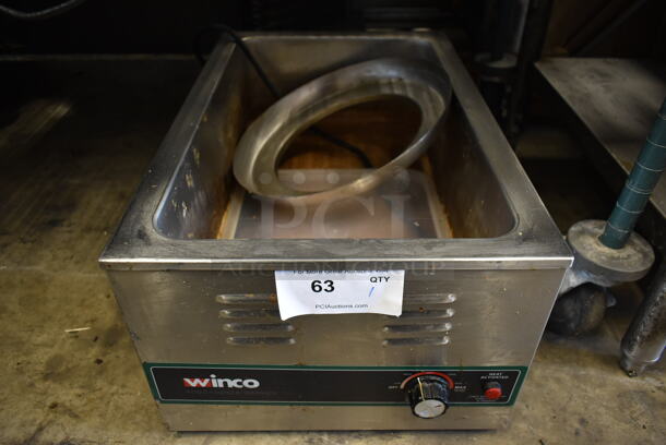 Winco FW-S600 Stainless Steel Commercial Countertop Food Warmer. 120 Volts, 1 Phase. Tested and Working! - Image 1 of 7