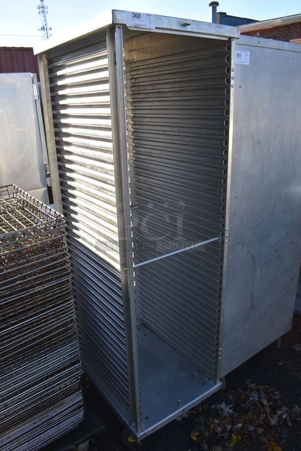 Metal Commercial Pan Transport Rack on Commercial Casters. 20x28x70 - Image 2 of 5