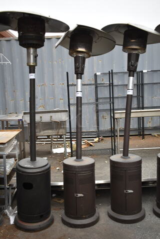 PG198H Metal Floor Style Propane Gas Powered Patio Heater. 40,000 BTU.