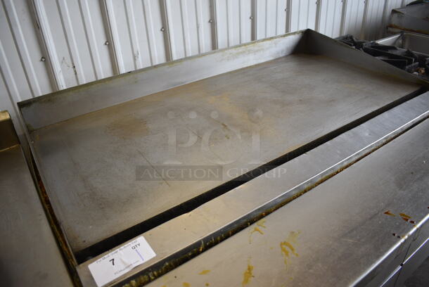 Garland Stainless Steel Commercial Countertop Natural Gas Powered Flat Top Griddle. 48x28x16 - Image 2 of 4
