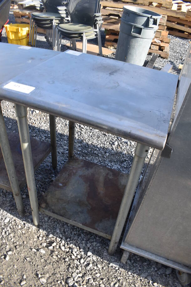 Stainless Steel Table w/ Metal Under Shelf. 24x24x36 - Image 3 of 5