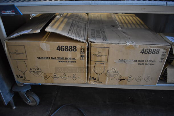 2 Boxes of 24 BRAND NEW! Chef & Sommelier Wine Glasses. 3.5x3.5x9. 2 Times Your Bid! - Image 2 of 8