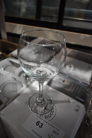 4 Boxes of 6 Bormioli Rocco Wine Glasses. 4 Times Your Bid!