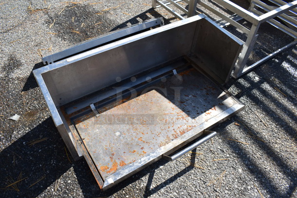 ALL ONE MONEY! Lot of Metal Shelf and Metal Door. 36x12x12.5, 31.5x20x2 - Image 2 of 4