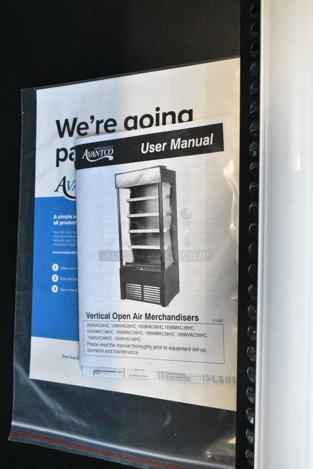 BRAND NEW SCRATCH AND DENT! Avantco 189BVAC46HC Metal Commercial 46" Black Refrigerated Air Curtain Merchandiser. Tested and Powers On But Does Not Get Cold - Image 4 of 7