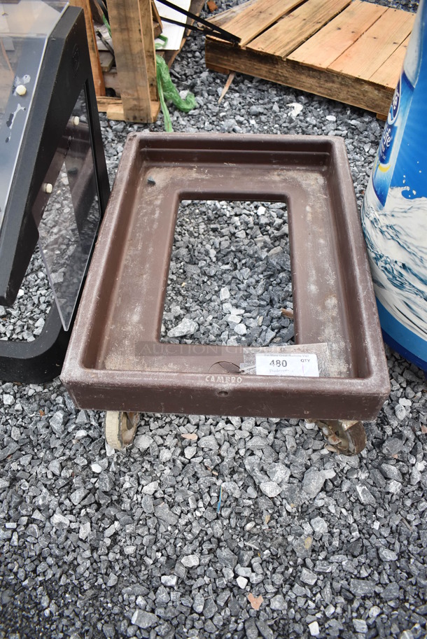 Cambro CD300 Brown Poly Dolly on Commercial Casters. 19.5x26x11 - Image 2 of 5