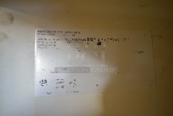 Kenmore 253.7482340G Metal Cooler Freezer Combo. 115 Volts, 1 Phase. Tested and Powers On But Does Not Get Cold - Image 6 of 6