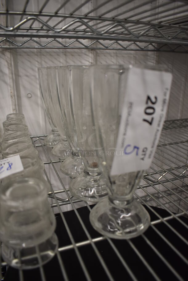 5 Footed Sundae Glasses. 3x3x7.5. 5 Times Your Bid! - Image 3 of 4