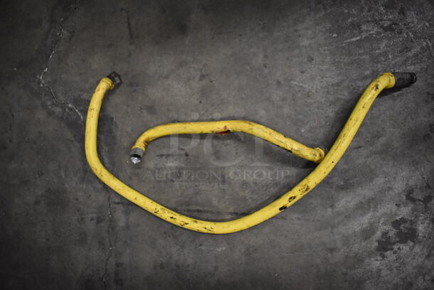 2 Various Yellow Gas Hoses. Includes 42