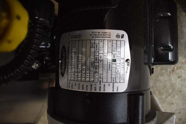 BRAND NEW! Salvajor S914 Stainless Steel Commercial Floor Style Food Waste Disposal Scrap Collector. 115/208-230 Volts, 1/3 Phase. Tested and Working! - Image 8 of 11
