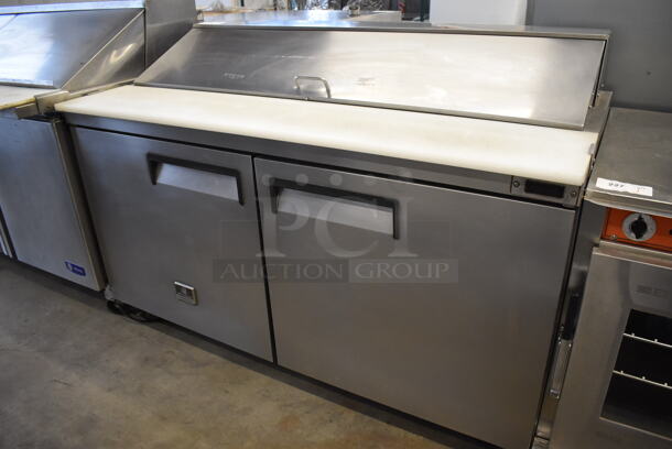 Kelvinator KCST60.16 Stainless Steel Commercial Sandwich Salad Prep Table Bain Marie Mega Top on Commercial Casters. 115 Volts, 1 Phase. 60.5x30.5x42. Tested and Working! - Image 1 of 7