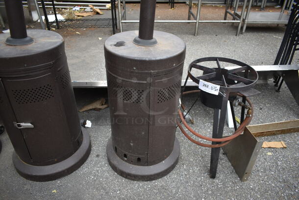 MainStays PG198H Metal Floor Style Propane Gas Powered Patio Heater. 40,000 BTU. - Image 4 of 6