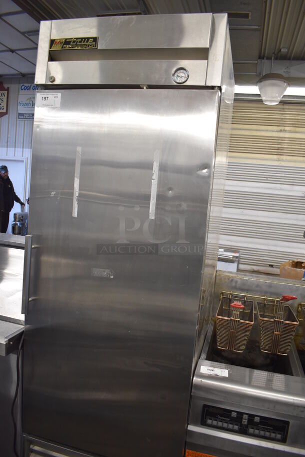 True T-23 Stainless Steel Commercial Single Door Reach In Cooler. 115 Volts, 1 Phase. 27x31x85. Tested and Working! - Image 2 of 6