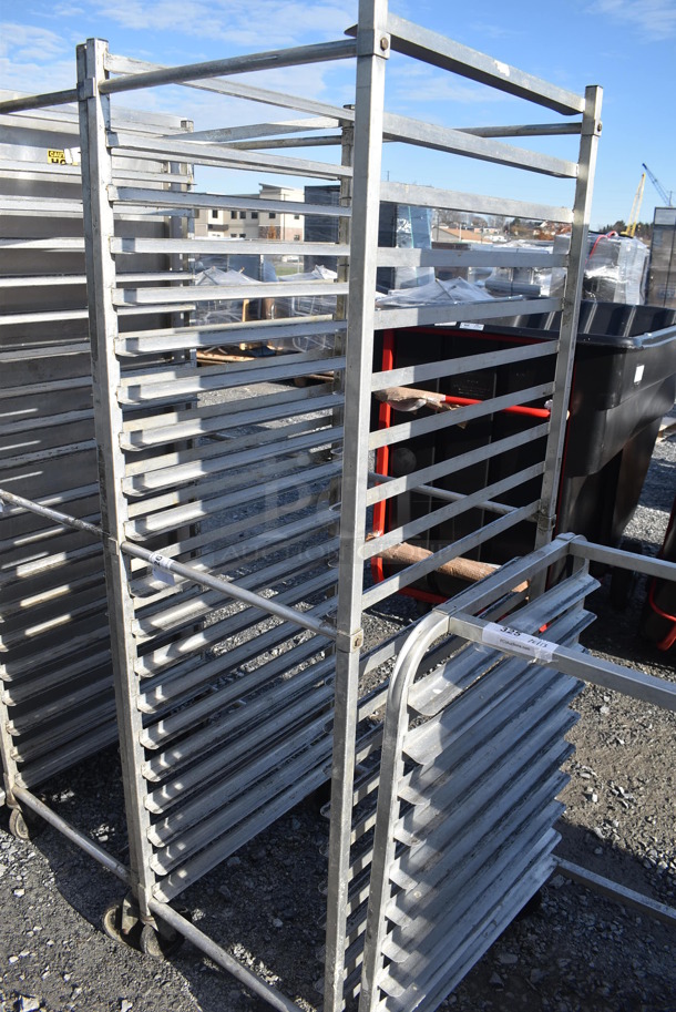 Metal Commercial Pan Transport Rack on Commercial Casters. 21x26x69 - Image 2 of 3