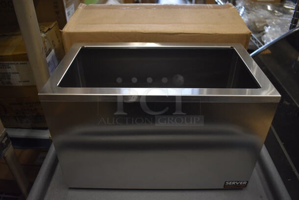 BRAND NEW IN BOX! Server 82600 Stainless Steel Syrup Rail 3 Jar. 15.5x9x10
