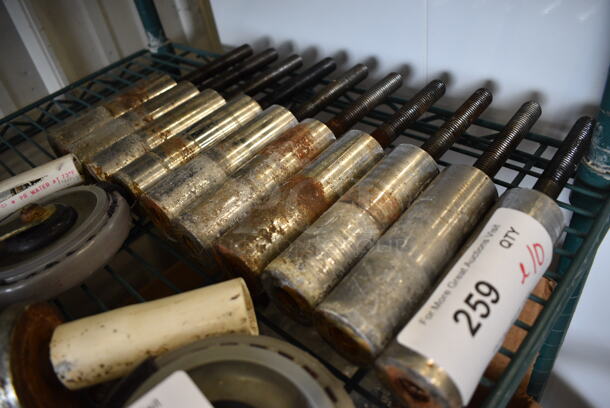 ALL ONE MONEY! Lot of 10 Metal Legs! 1.5x1.5x10 - Image 2 of 3