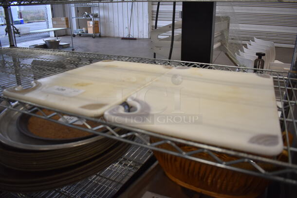 2 San Jamar White Cutting Boards. 12x18x0.5. 2 Times Your Bid! - Image 3 of 6