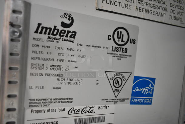 Imbera EVC04 ENERGY STAR Metal Commercial Mini Cooler Merchandiser. 115 Volts, 1 Phase. Tested and Powers On But Does Not Get Cold - Image 3 of 3