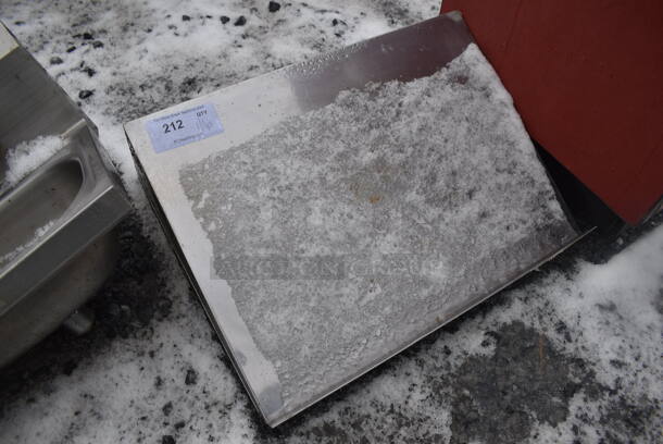 Stainless Steel Shelf w/ Wall Mount Brackets. 24x18x10 - Image 2 of 3