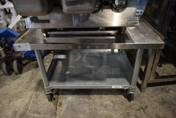 Stainless Steel Commercial Equipment Stand w/ Under Shelf on Commercial Casters. - Image 1 of 5