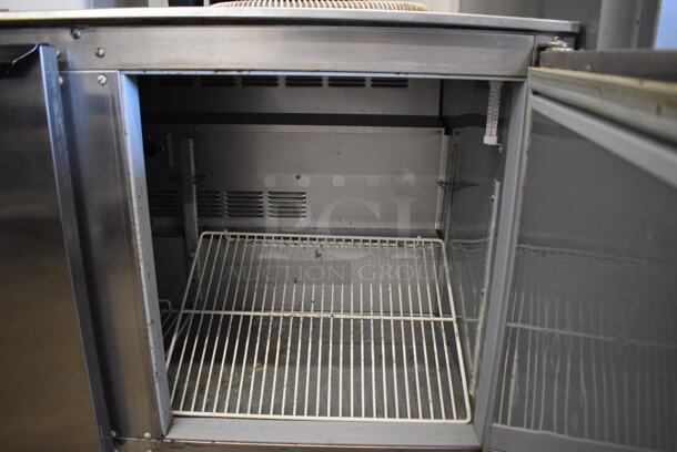 Beverage Air Model UCR48A Stainless Steel Commercial 2 Door Undercounter Cooler on Commercial Casters. 115 Volts, 1 Phase. 48x30x35. Tested and Working! - Image 4 of 6