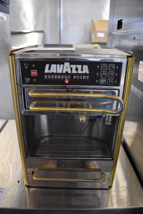 LavAzza Metal Commercial Countertop Single Group Espresso Machine.  - Image 1 of 6
