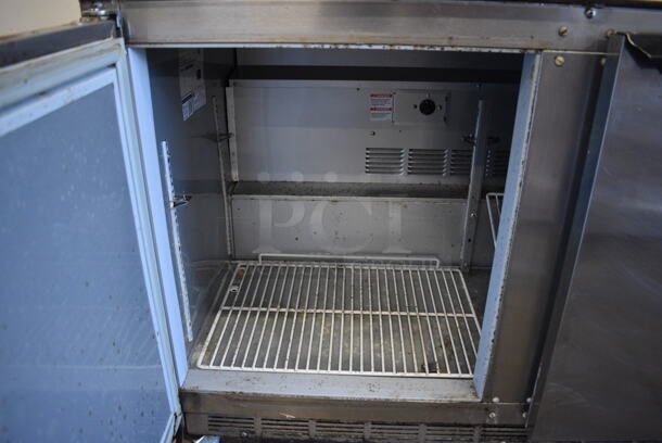 Beverage Air Model UCR48A Stainless Steel Commercial 2 Door Undercounter Cooler on Commercial Casters. 115 Volts, 1 Phase. 48x30x35. Tested and Working! - Image 5 of 6