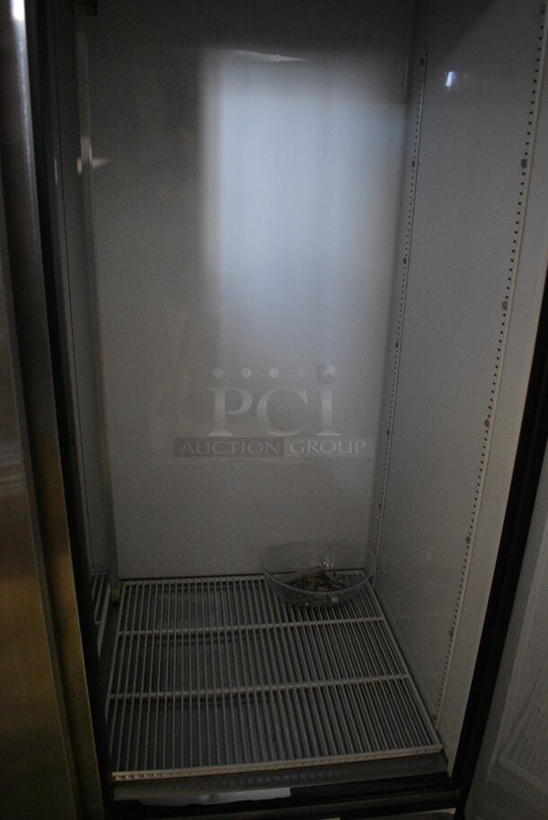 True T-72 Stainless Steel Commercial 3 Door Reach In Cooler w/ Poly Coated Racks. 115 Volts, 1 Phase. 78x30x79. Tested and Working! - Image 5 of 7