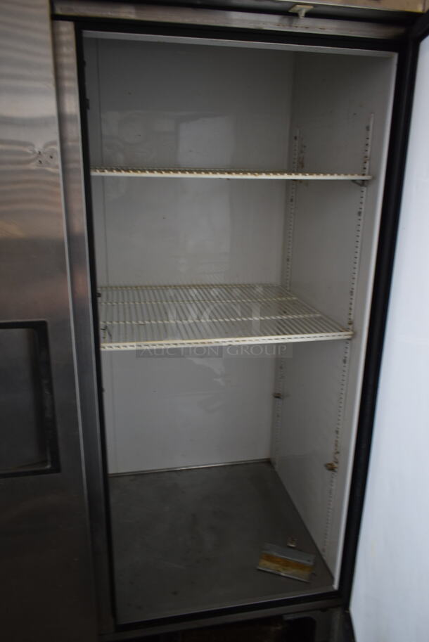 True T-49 Stainless Steel Commercial 2 Door Reach In Cooler w/ Poly Coated Racks on Commercial Casters. 115 Volts, 1 Phase. Cannot Test Due To Cut Power Cord - Image 3 of 7