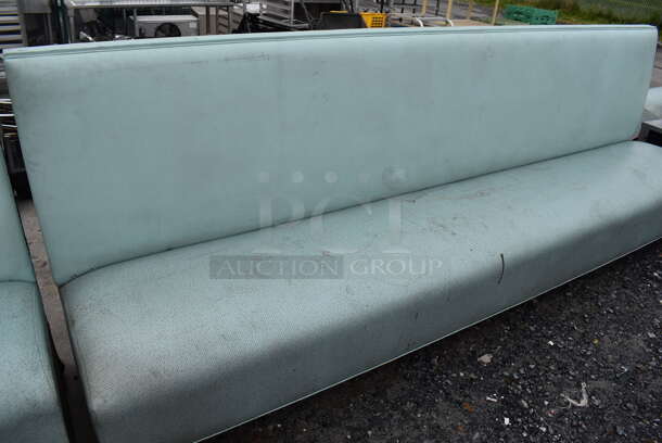 3 Blue Single Sided Booth Seats. 90x26x43. 3 Times Your Bid! - Image 8 of 10