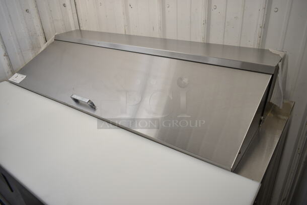 BRAND NEW! 2020 True TSSU-48-12D-2-HC  Stainless Steel Commercial Sandwich Salad Prep Table Bain Marie on Commercial Casters. 115 Volts, 1 Phase. Tested and Working! - Image 4 of 12