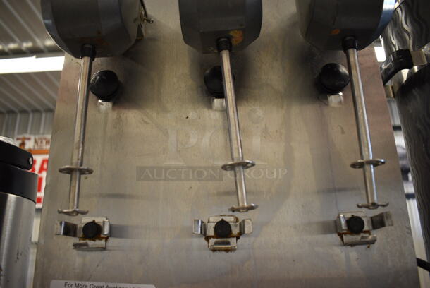 Waring Stainless Steel Commercial Countertop 3 Head Milkshake Drink Mixer. 14.5x8x20. Tested and Does Not Power On - Image 4 of 5