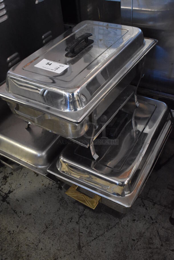 3 Metal Chafing Dishes w/ Drop In and Lid. 14x24x13. 3 Times Your Bid! - Image 2 of 5