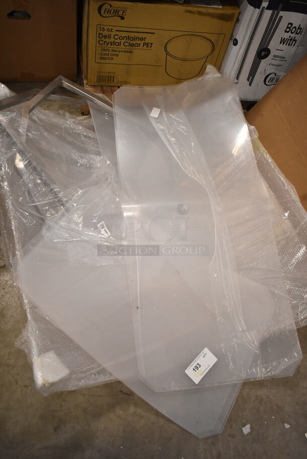 ALL ONE MONEY! Lot of Poly Sheets and Metal Frames - Image 1 of 6