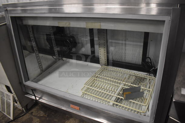 Franke Stainless Steel Commercial Floor Style Deli Display Case Merchandiser. 48x28x43. Tested and Does Not Power On - Image 3 of 5