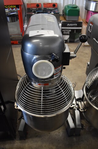 Avantco MX20 Metal Commercial 20 Quart Planetary Dough Mixer w/ Stainless Steel Mixing Bowl, Bowl Guard, Balloon Whisk Attachment. 120 Volts, 1 Phase. 19x21x32. Tested and Does Not Power On
